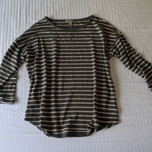 White Stag | Olive Green Striped Shirt